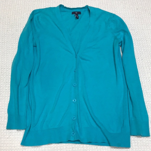 GAP Turquoise Cardigan - Picture 1 of 3